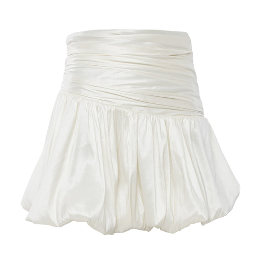 Yasmin - Draped Balloon Mini Skirt