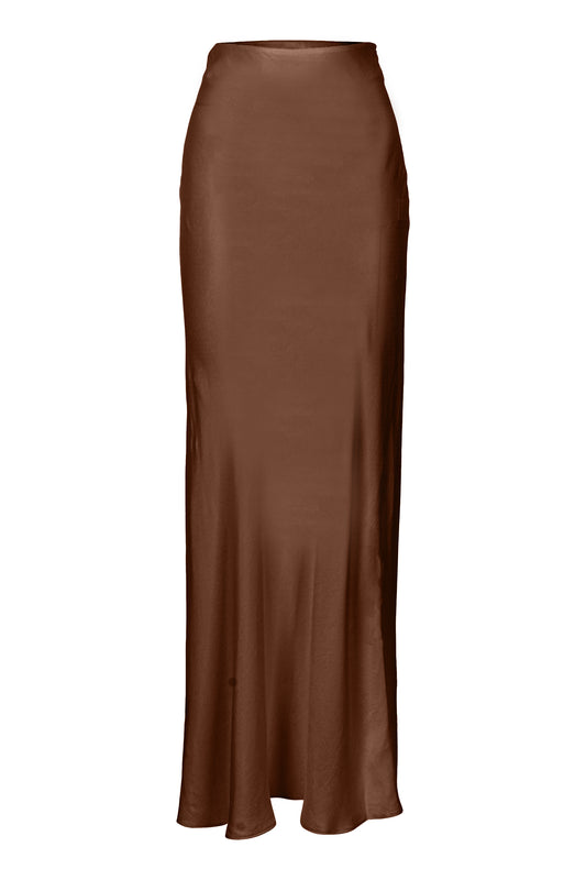 Jessie - Brown Maxi Skirt