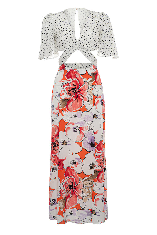 Cindy - Printed Midi Dress