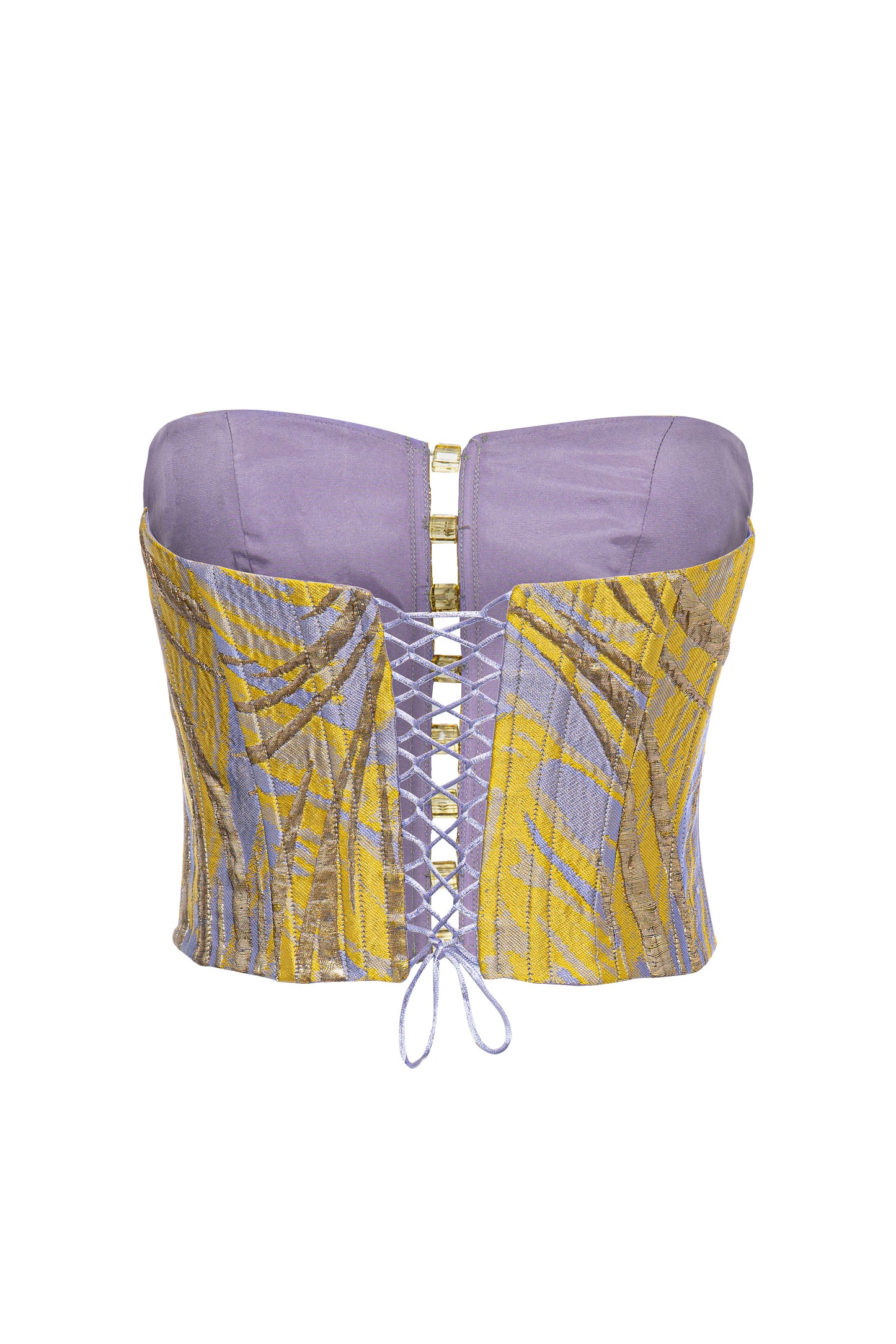 Angless - Patterned Strapless Corset